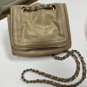 Sak EUC metallic gold handbag, chain handle